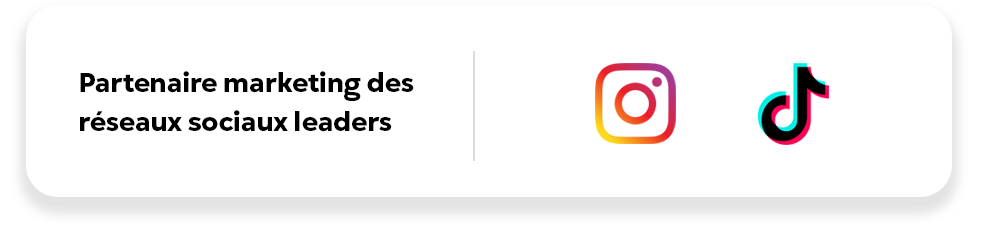 Partenaire marketing des réseaux sociaux leaders